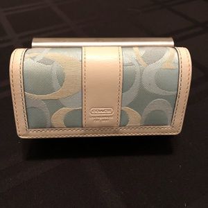 Coach mini wallet with key ring